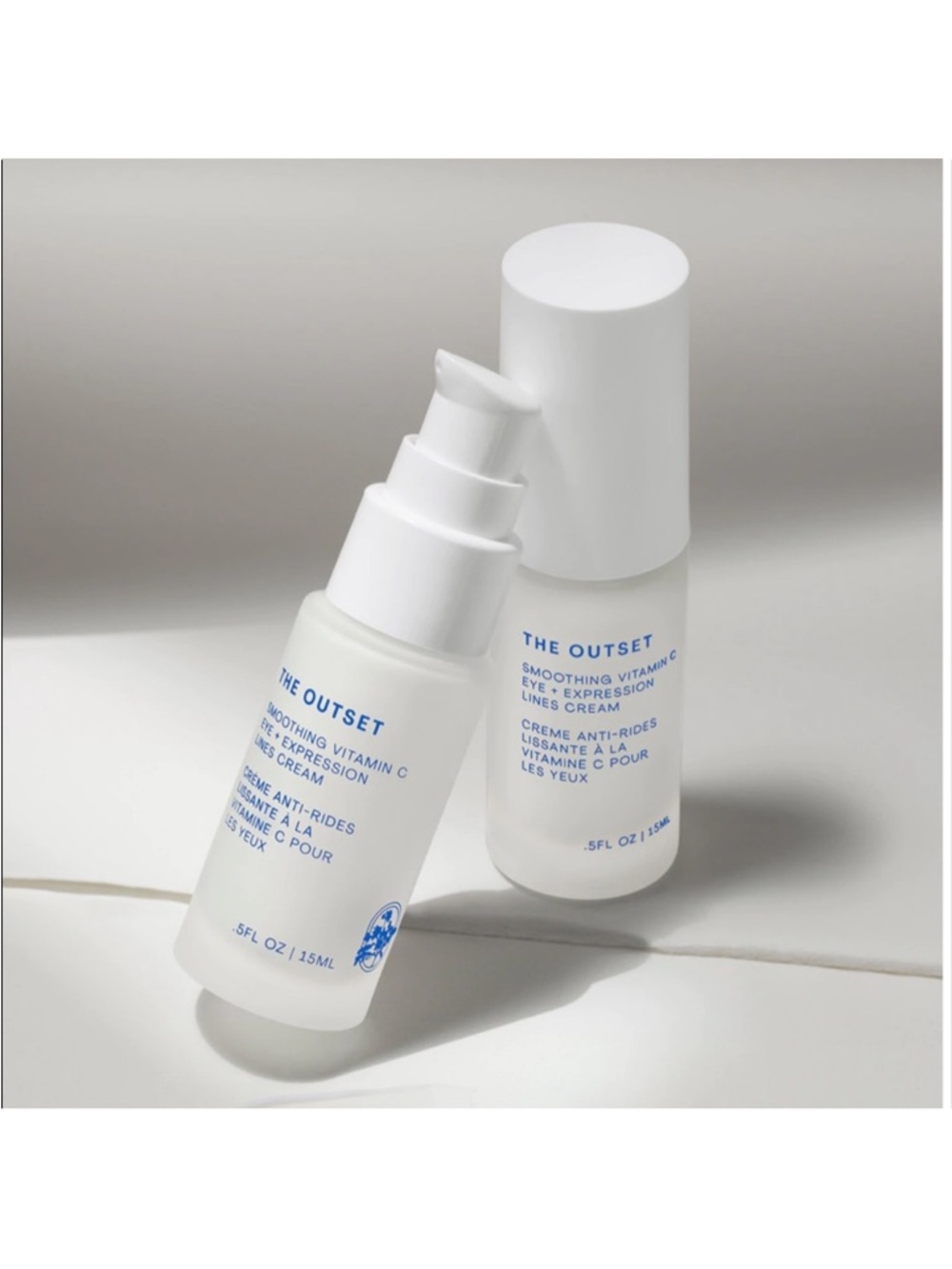 New! The Outset SMOOTHING VITAMIN C EYE + EXPRESSION LINES CREAM